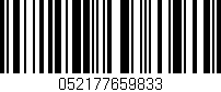 Código de barras (EAN, GTIN, SKU, ISBN): '052177659833'