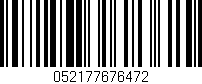 Código de barras (EAN, GTIN, SKU, ISBN): '052177676472'