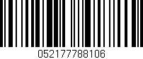 Código de barras (EAN, GTIN, SKU, ISBN): '052177788106'