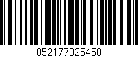 Código de barras (EAN, GTIN, SKU, ISBN): '052177825450'