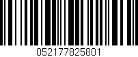 Código de barras (EAN, GTIN, SKU, ISBN): '052177825801'