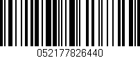 Código de barras (EAN, GTIN, SKU, ISBN): '052177826440'