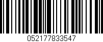 Código de barras (EAN, GTIN, SKU, ISBN): '052177833547'