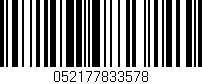 Código de barras (EAN, GTIN, SKU, ISBN): '052177833578'