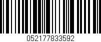 Código de barras (EAN, GTIN, SKU, ISBN): '052177833592'