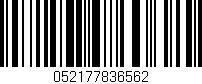 Código de barras (EAN, GTIN, SKU, ISBN): '052177836562'