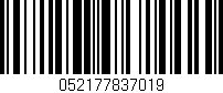 Código de barras (EAN, GTIN, SKU, ISBN): '052177837019'