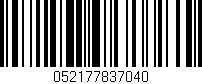 Código de barras (EAN, GTIN, SKU, ISBN): '052177837040'