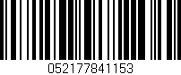 Código de barras (EAN, GTIN, SKU, ISBN): '052177841153'
