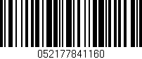 Código de barras (EAN, GTIN, SKU, ISBN): '052177841160'