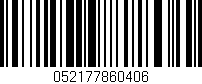 Código de barras (EAN, GTIN, SKU, ISBN): '052177860406'