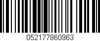 Código de barras (EAN, GTIN, SKU, ISBN): '052177860963'