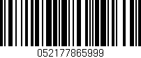 Código de barras (EAN, GTIN, SKU, ISBN): '052177865999'