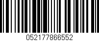 Código de barras (EAN, GTIN, SKU, ISBN): '052177866552'