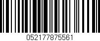 Código de barras (EAN, GTIN, SKU, ISBN): '052177875561'