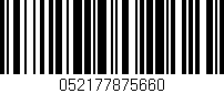 Código de barras (EAN, GTIN, SKU, ISBN): '052177875660'
