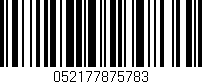 Código de barras (EAN, GTIN, SKU, ISBN): '052177875783'