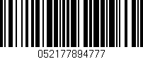 Código de barras (EAN, GTIN, SKU, ISBN): '052177894777'