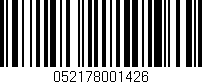 Código de barras (EAN, GTIN, SKU, ISBN): '052178001426'