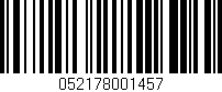 Código de barras (EAN, GTIN, SKU, ISBN): '052178001457'