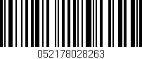 Código de barras (EAN, GTIN, SKU, ISBN): '052178028263'