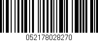Código de barras (EAN, GTIN, SKU, ISBN): '052178028270'