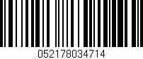 Código de barras (EAN, GTIN, SKU, ISBN): '052178034714'