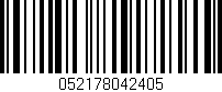 Código de barras (EAN, GTIN, SKU, ISBN): '052178042405'