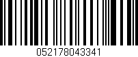 Código de barras (EAN, GTIN, SKU, ISBN): '052178043341'