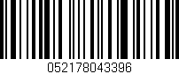 Código de barras (EAN, GTIN, SKU, ISBN): '052178043396'