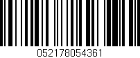 Código de barras (EAN, GTIN, SKU, ISBN): '052178054361'