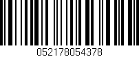 Código de barras (EAN, GTIN, SKU, ISBN): '052178054378'