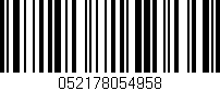 Código de barras (EAN, GTIN, SKU, ISBN): '052178054958'