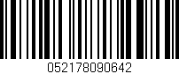 Código de barras (EAN, GTIN, SKU, ISBN): '052178090642'