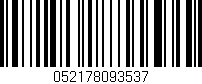 Código de barras (EAN, GTIN, SKU, ISBN): '052178093537'