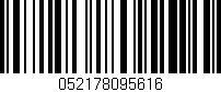 Código de barras (EAN, GTIN, SKU, ISBN): '052178095616'