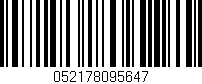 Código de barras (EAN, GTIN, SKU, ISBN): '052178095647'