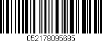 Código de barras (EAN, GTIN, SKU, ISBN): '052178095685'