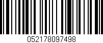 Código de barras (EAN, GTIN, SKU, ISBN): '052178097498'