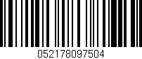 Código de barras (EAN, GTIN, SKU, ISBN): '052178097504'