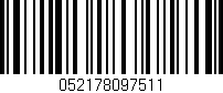 Código de barras (EAN, GTIN, SKU, ISBN): '052178097511'