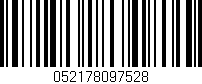 Código de barras (EAN, GTIN, SKU, ISBN): '052178097528'