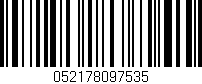 Código de barras (EAN, GTIN, SKU, ISBN): '052178097535'