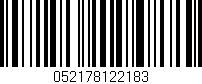 Código de barras (EAN, GTIN, SKU, ISBN): '052178122183'