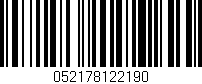 Código de barras (EAN, GTIN, SKU, ISBN): '052178122190'