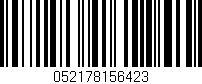 Código de barras (EAN, GTIN, SKU, ISBN): '052178156423'