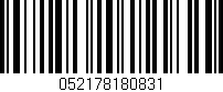 Código de barras (EAN, GTIN, SKU, ISBN): '052178180831'