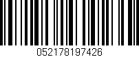Código de barras (EAN, GTIN, SKU, ISBN): '052178197426'