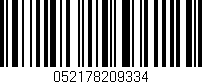 Código de barras (EAN, GTIN, SKU, ISBN): '052178209334'