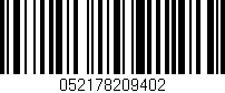 Código de barras (EAN, GTIN, SKU, ISBN): '052178209402'